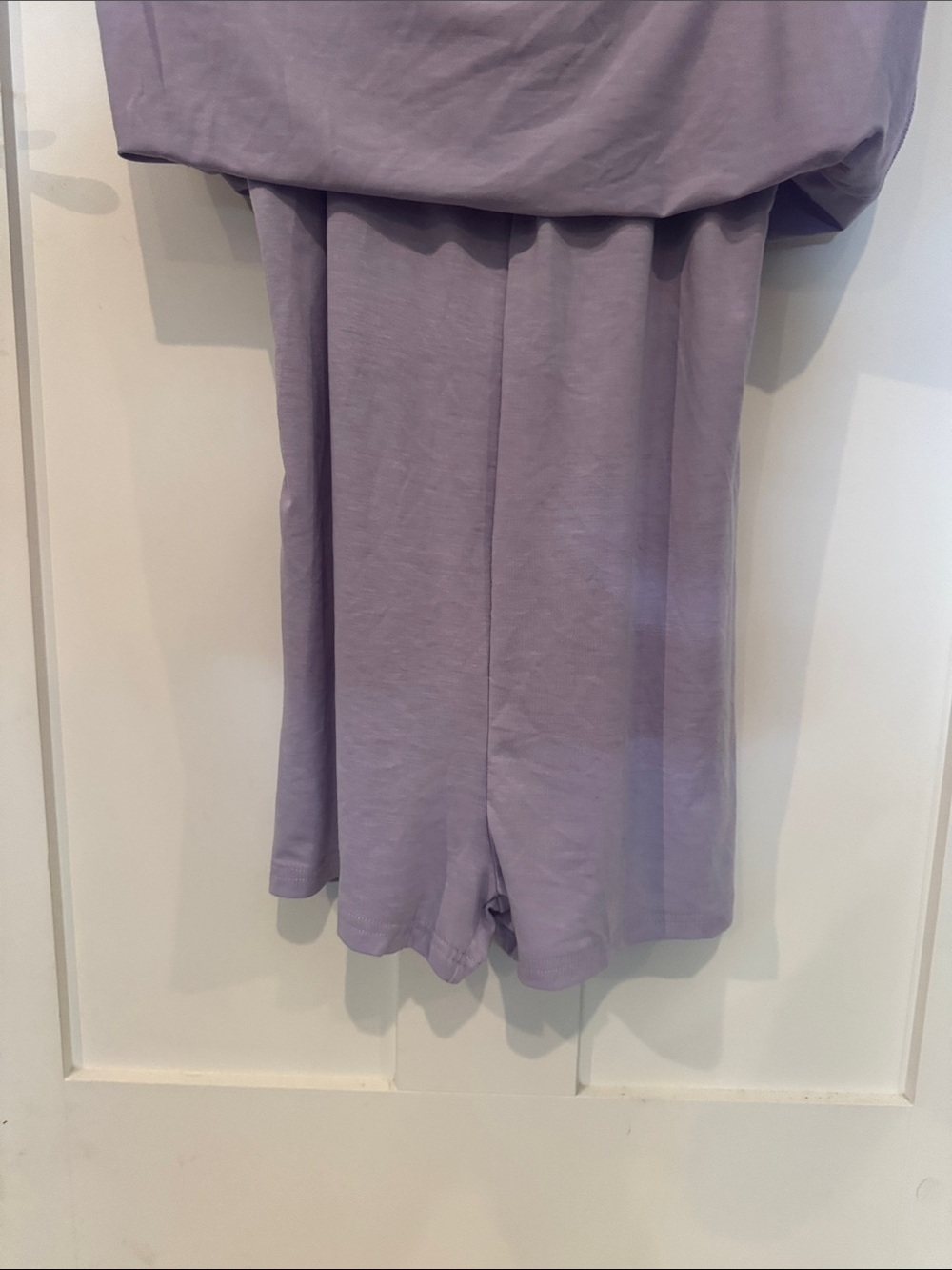 Lavender Strappy Tank Dress with Pockets - Picture 4 of 4